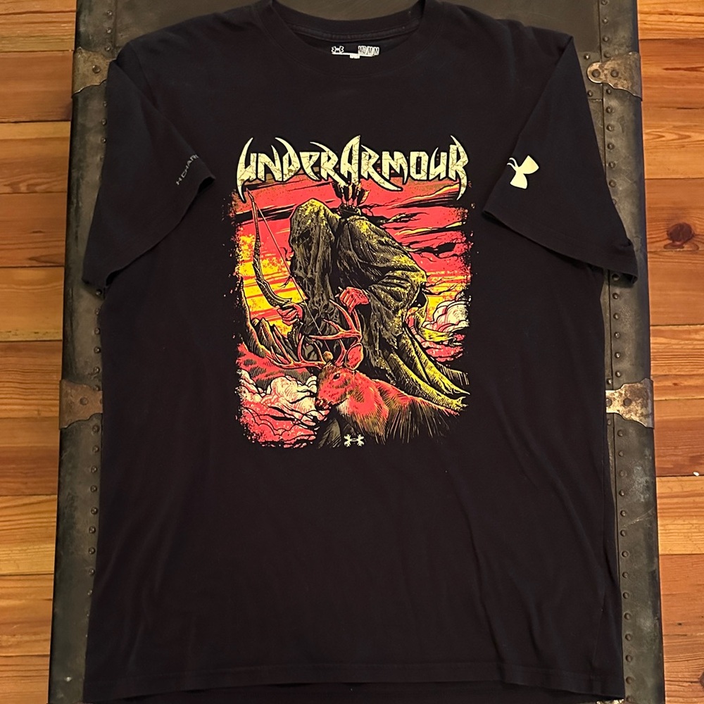 Under Armour Black Tee with Hunting Graphic